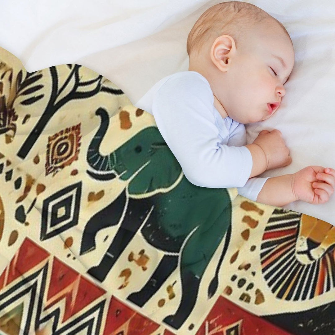 Ethnic Flow Easy Care Throw Blanket