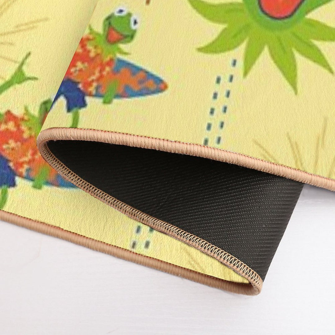 Surfin’ Kermit - Yellow  Absorbent Bath Mat