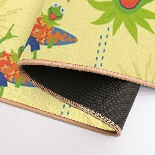 Surfin’ Kermit - Yellow  Absorbent Bath Mat