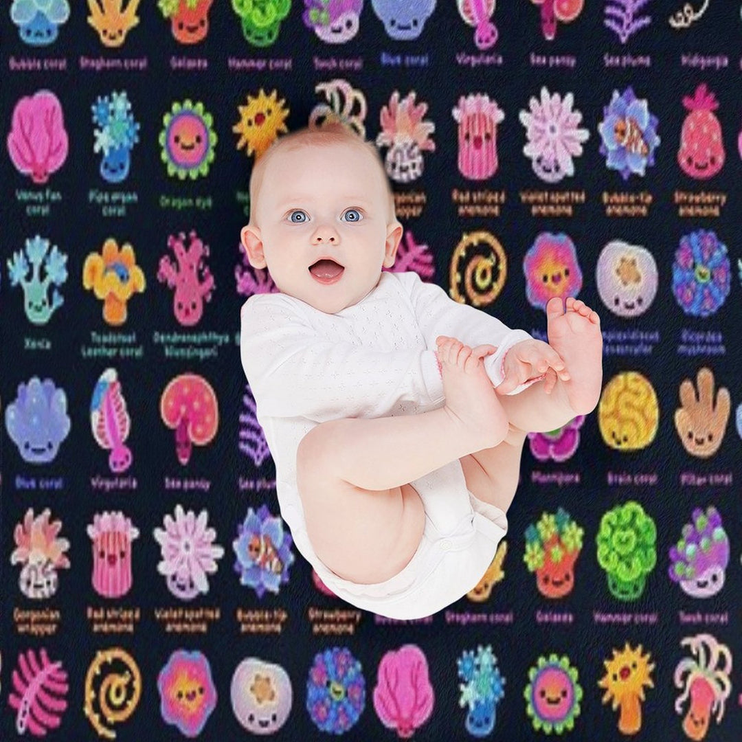 Coral - with Text Comfort Throw Blanket