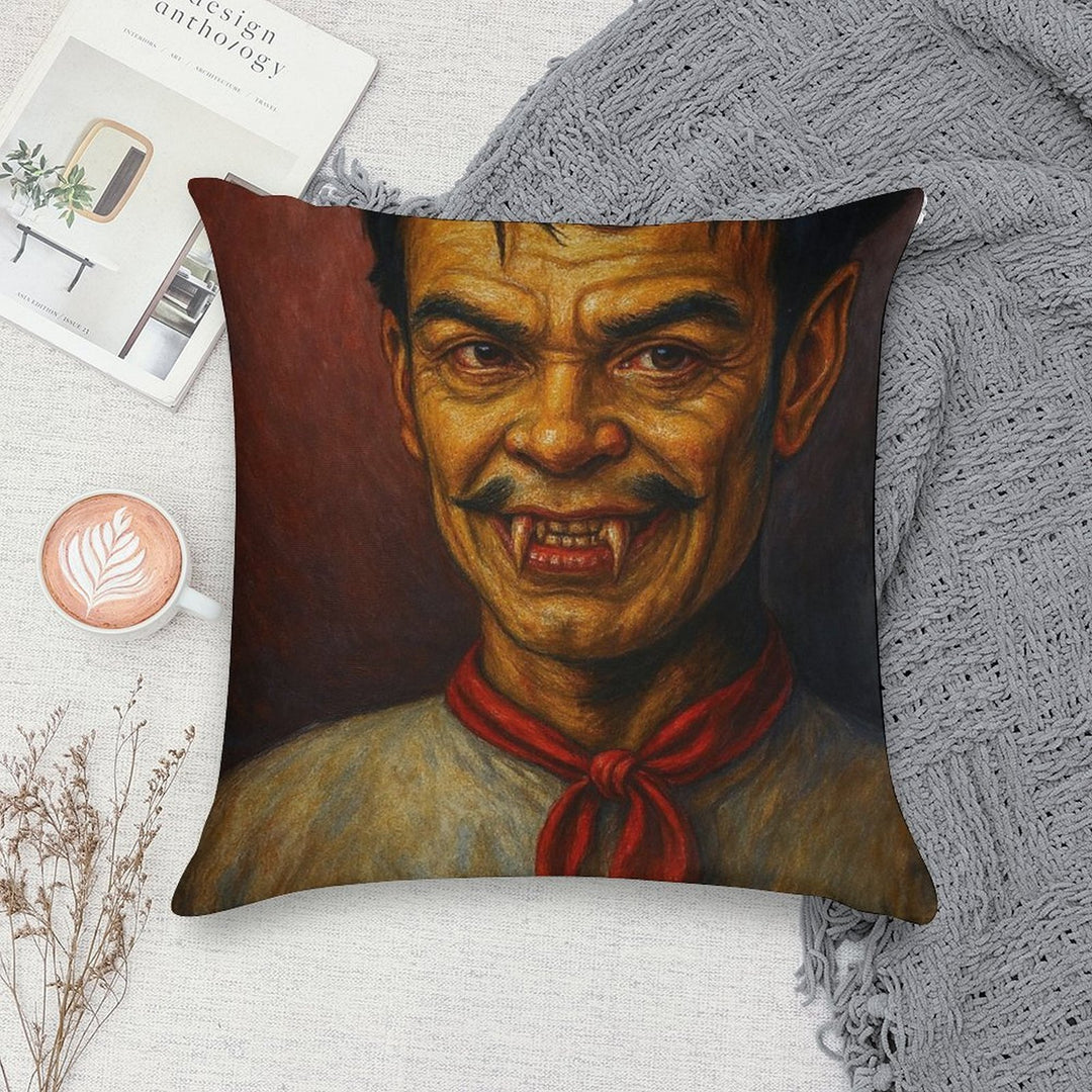 Cantinflas Vampiro Soft Washable Throw Pillow