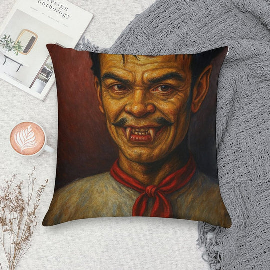 Cantinflas Vampiro Soft Washable Throw Pillow