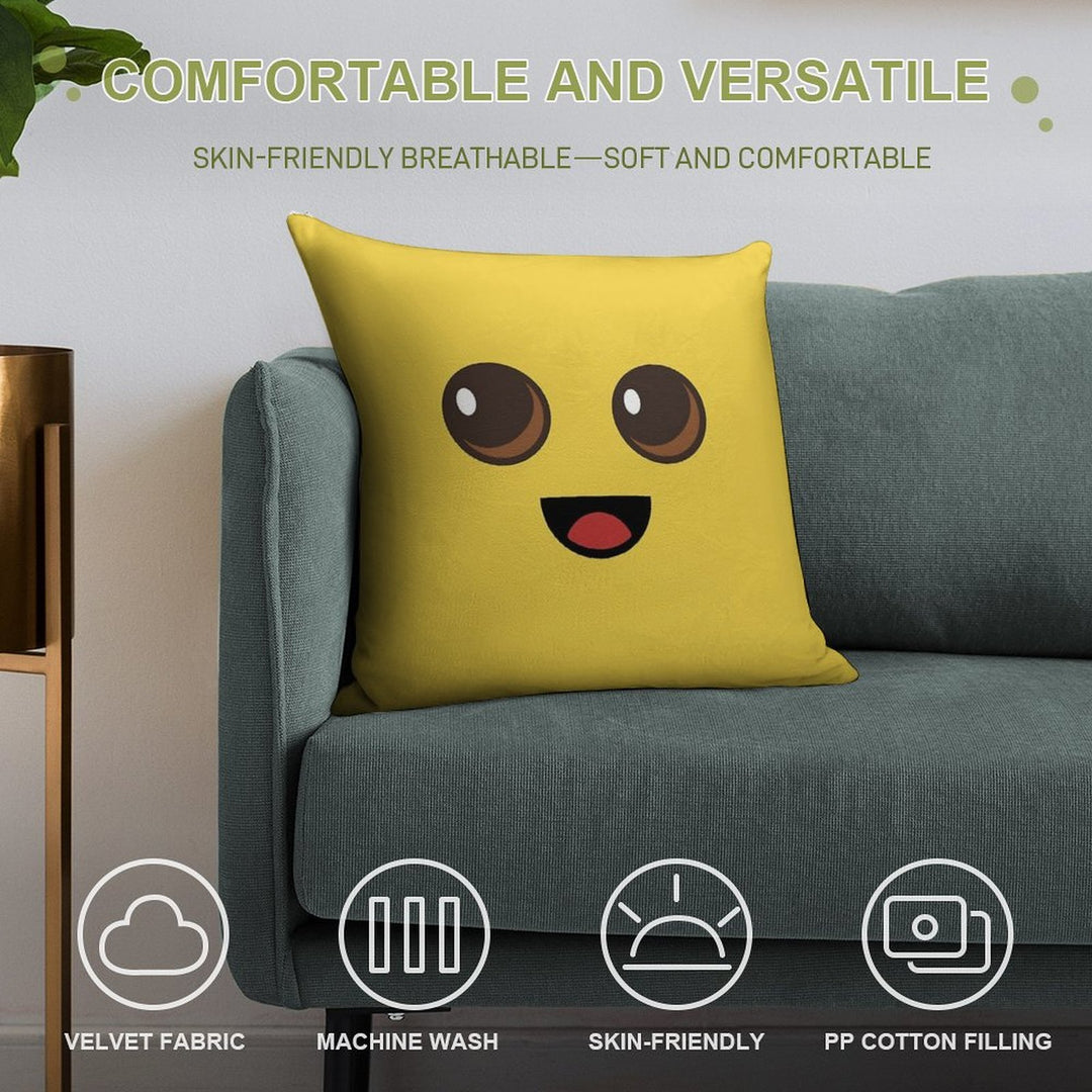 Peely Victory Royale Banana Soft Luxury Feel Throw Pillow