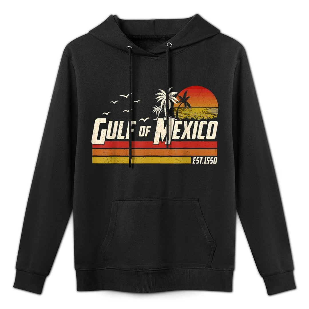 Gulf of Mexico Since 1550 Retro Vintage Beach Breathable Fabric Hoodie