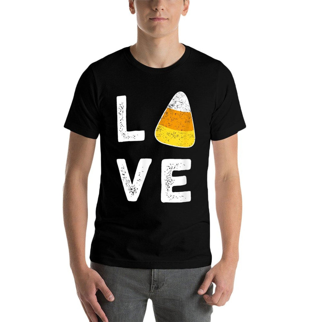 Love Candy Corn Halloween Trick Or Treat Party Gift  Summer-ready Fabric T-Shirt