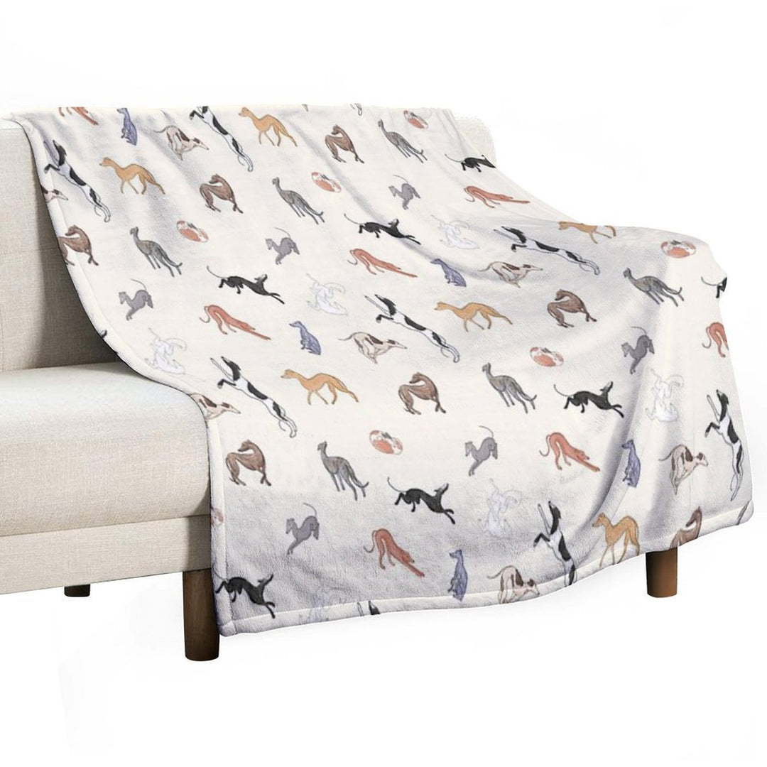 Greyhound Love - Adopt Premium Throw Blanket