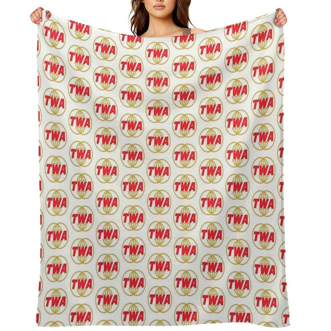 TWA Airlines - Vintage Logo Gift-ready Throw Blanket