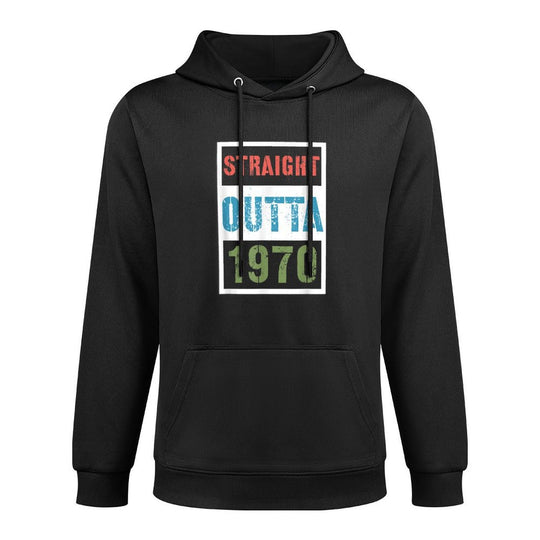 Straight Outta 1970 50th Birthday Gift Vintage Retro Funny Versatile Streetwear Hoodie