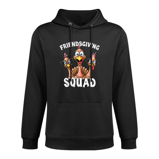 Funny Friendsgiving Turkey Trot Squad Matching Thanksgiving Versatile Streetwear Hoodie