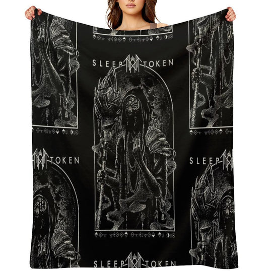 Raise Your Horns High, Let The Metal Reign Eternal Compact Throw Blanket