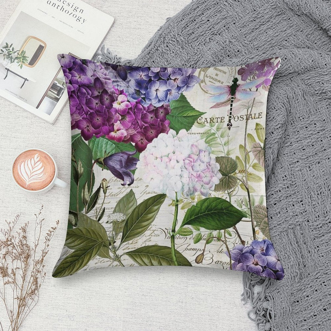 Garden Glow Soft Fade-Resistant Throw Pillow