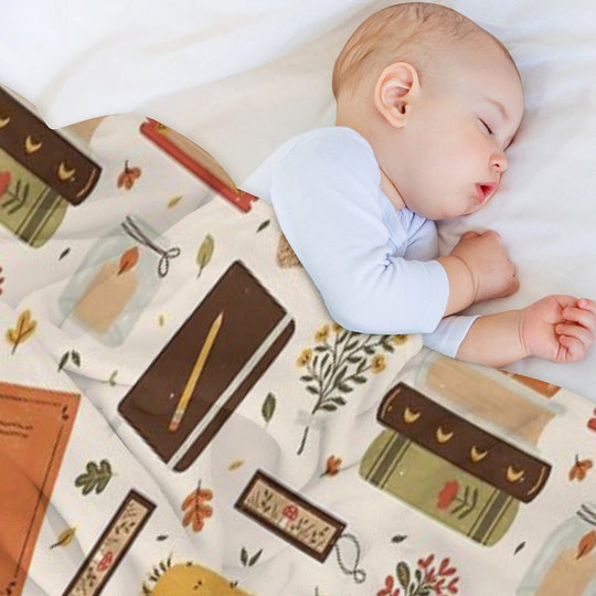 Cozy Reading Time Quick-dry Throw Blanket