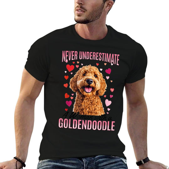 Goldendoodle Dog Breed Never Underestimate A Woman with A  Affordable Price T-Shirt