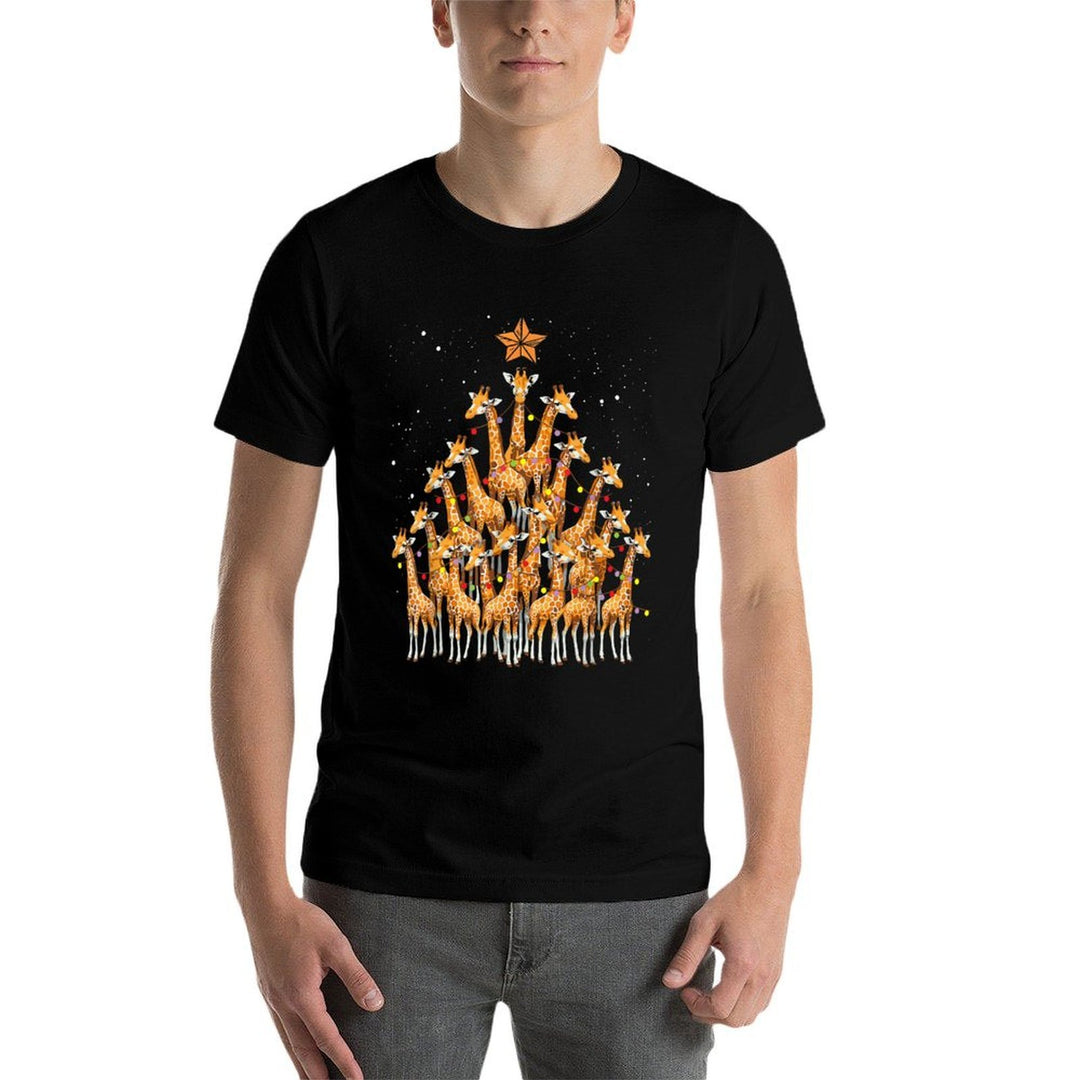 Giraffe Christmas Tree Giraffe Xmas Tree Women  Relaxed-fit T-Shirt