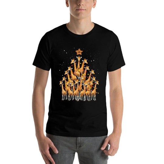 Giraffe Christmas Tree Giraffe Xmas Tree Women  Relaxed-fit T-Shirt