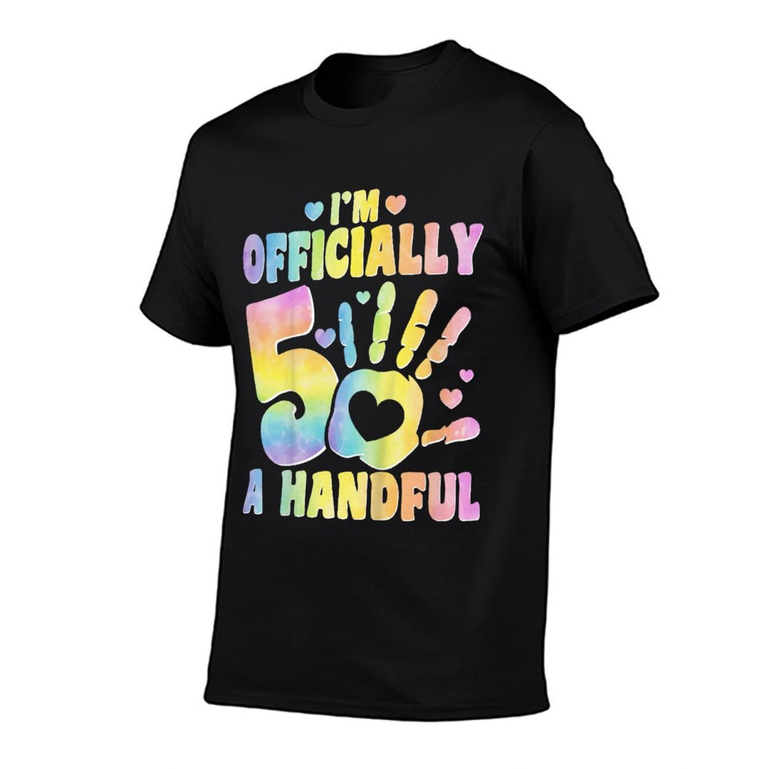 Im A Handful 5 Years Old - 5th Birthday Party Kids  Breathable T-Shirt