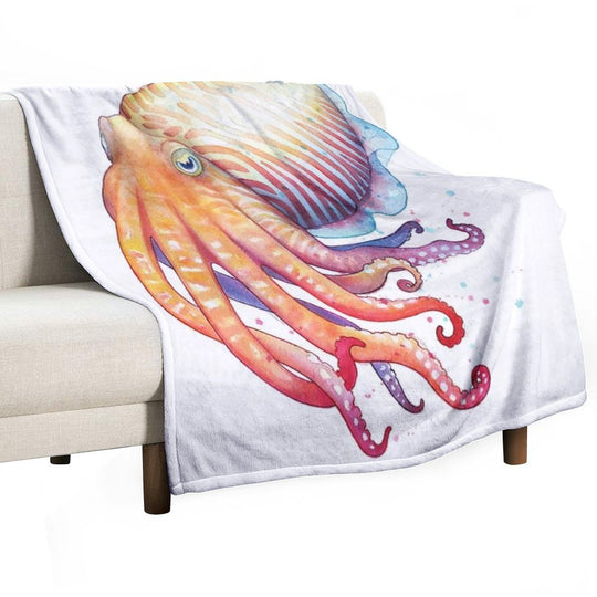 Cuttlefish Multi-functional Throw Blanket