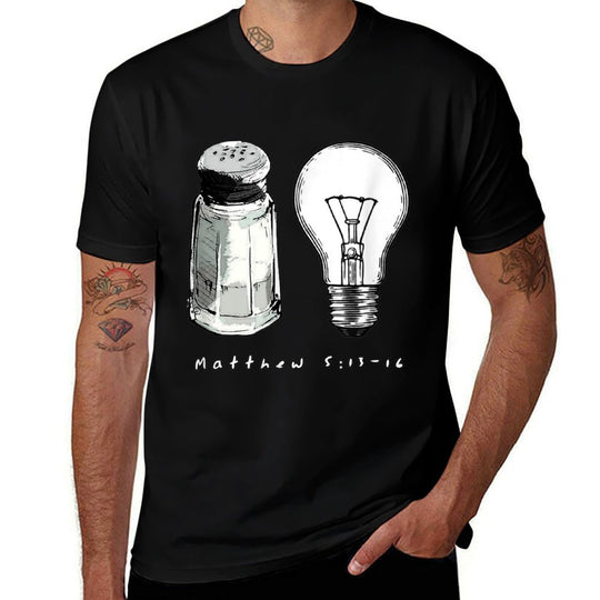 Funny Salt And Light Christian Bible Verse  Eco-friendly Material T-Shirt