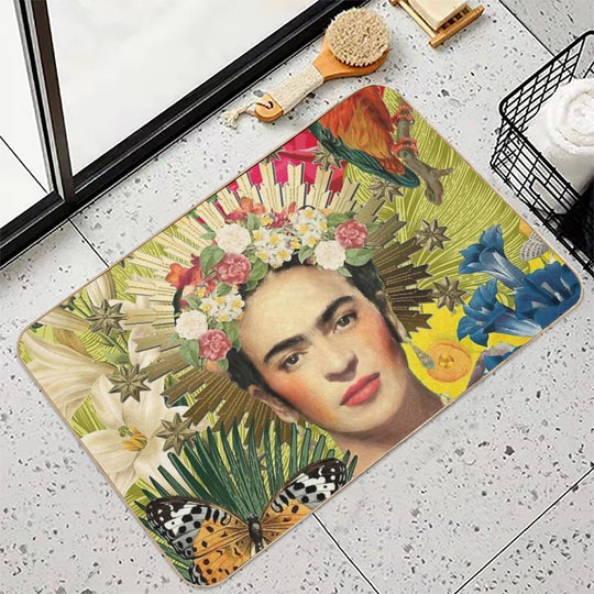 Frida Kahlo Corona  Multi-Purpose Bath Mat