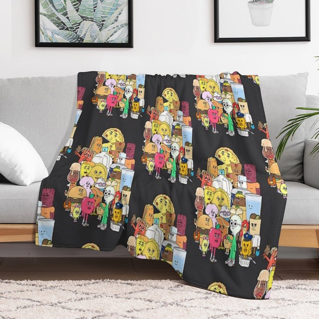 The Apple And Onion Gang Premium Throw Blanket