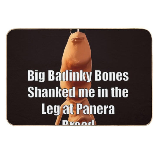 Marcus The Worm Big Badinky Bones Shanked Me  Toxin-Free Bath Mat