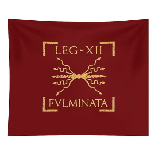 Legio XII Fulminata Thunderbolt Emblem Roman Legion Tapestry