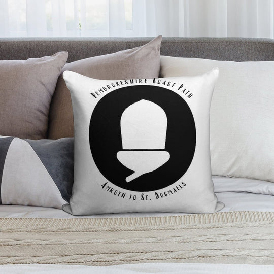 Pembrokeshire Coast Path Soft Hidden Zipper Throw Pillow