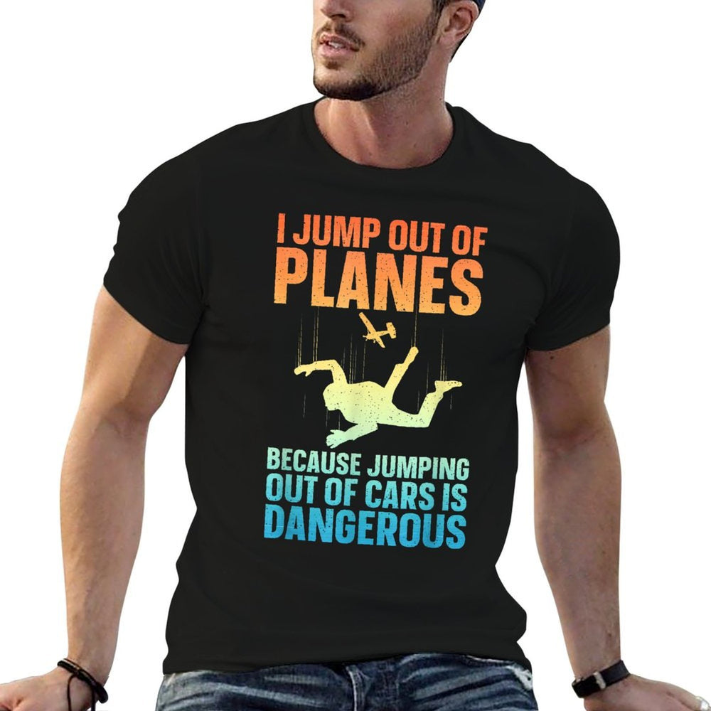 Funny Skydiving Design for Men Women Skydive Lover Skydivers  Moisture-wicking T-Shirt