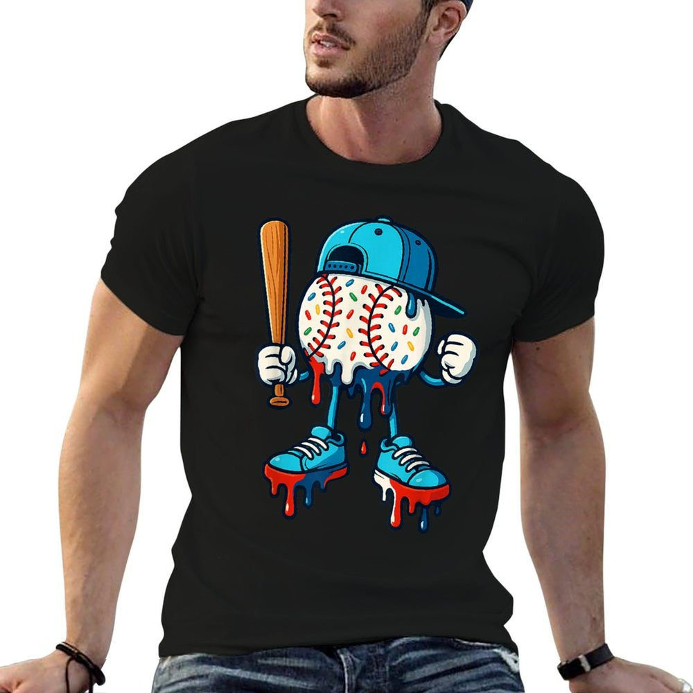 Baseball Lifestyle 101 Apparel Youth Baseball Drip Icecream  Lightweight T-Shirt