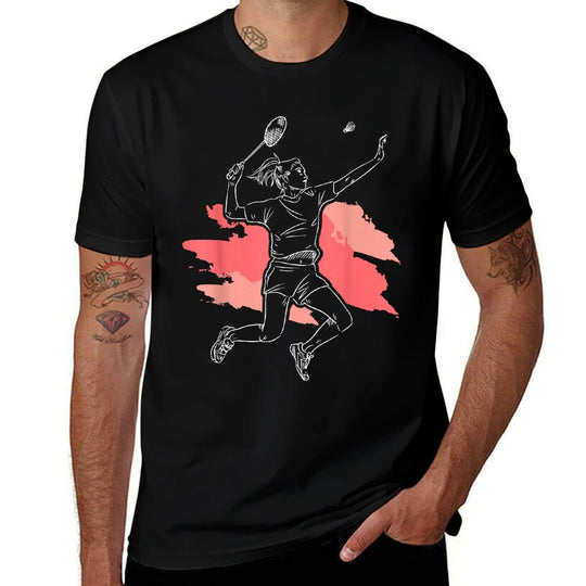 Badminton Girl - Smash Shuttlecock Athlete Sports Comfortable T-Shirt