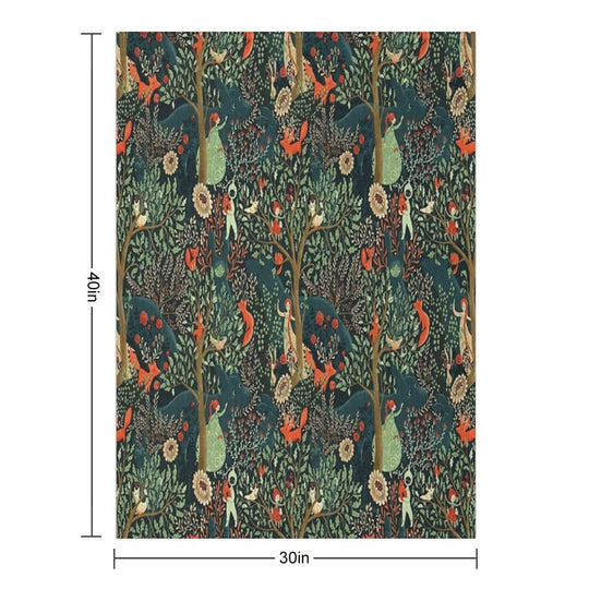 Whimsical Wonderland Shrink-resistant Throw Blanket