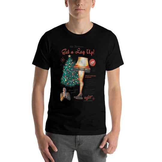A Christmas Story Leg Lamp Retro Advertisement Holiday  Slim-fit Cut T-Shirt