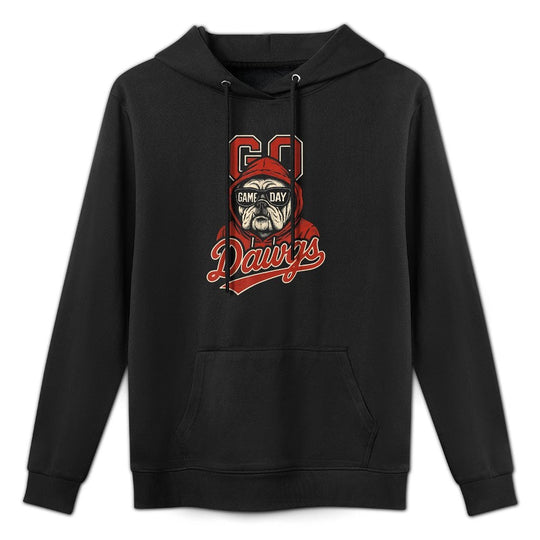Bulldogs Graphic Go Dawg Men Women Kid Boy Girl Cotton-Polyester Blend Hoodie