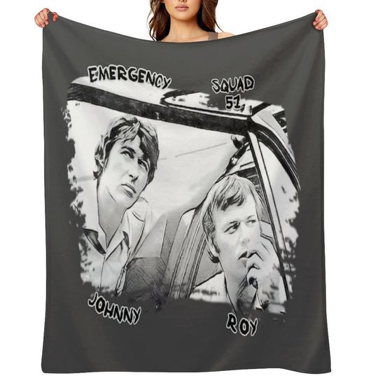 Emergency TV Show Roy And Johnny Comfort Throw Blanket