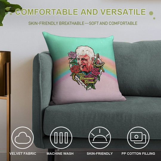 Let There Be A Thousand Blossoms Bloom Soft Fade-Resistant Throw Pillow