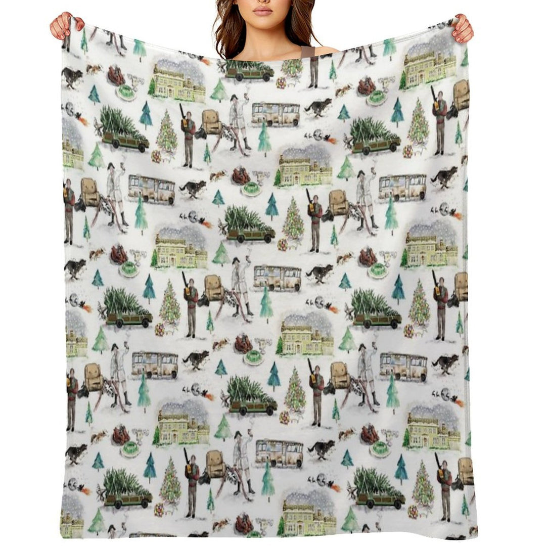 Lampoons Christmas Lightweight Throw Blanket