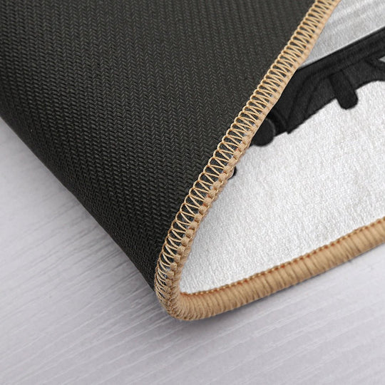 Ford Mustang GT Rear White  Rapid-Drying Bath Mat