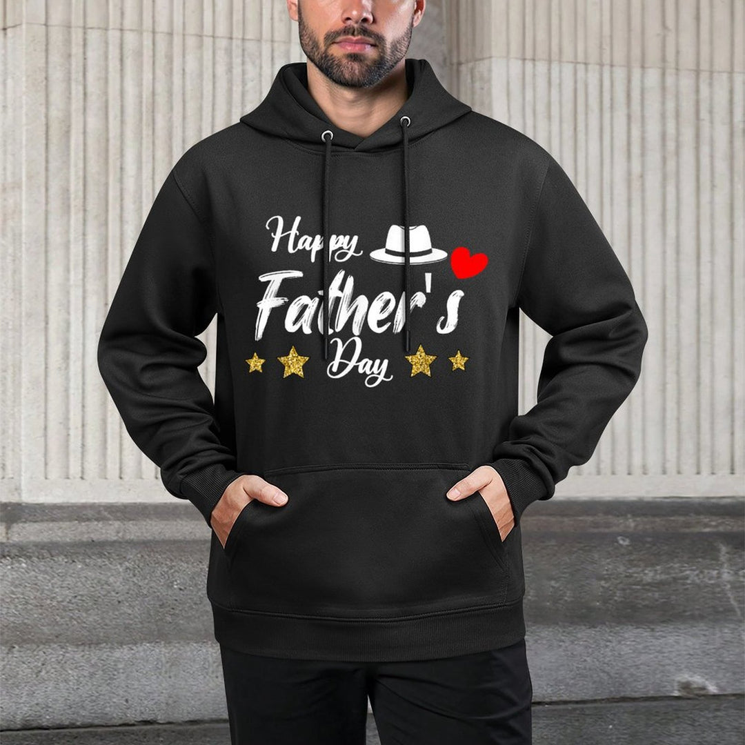 Happy Fathers Day 2025 Tshirt for Men Dad Grandpa Love Durable Construction Hoodie