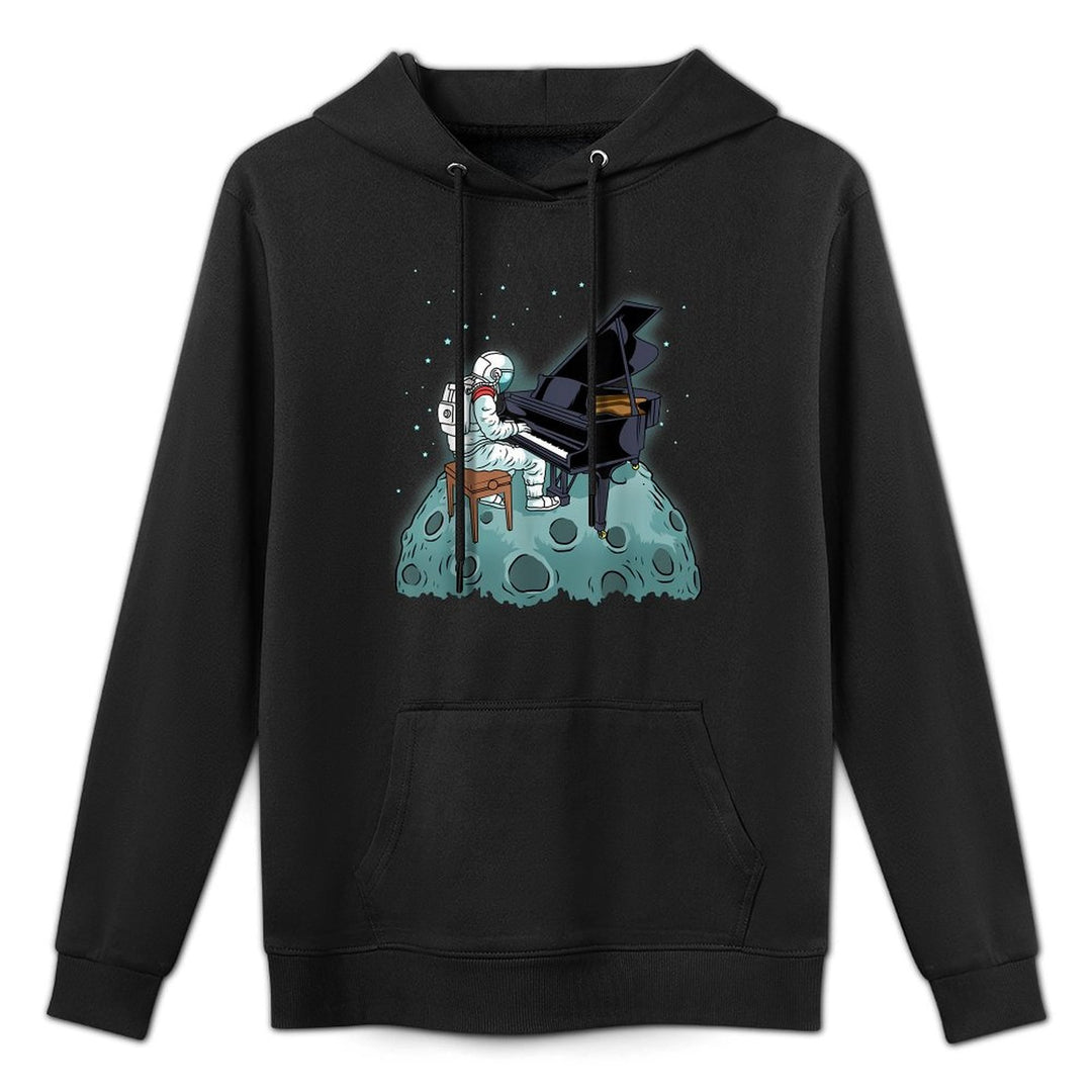 Grand Piano Kids Pianist Gift Astronaut Music Piano Unisex Design Hoodie