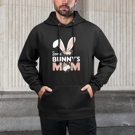 Some Bunnys Mom, Funny Cute Rabbit Family Birthday Machine Washable Hoodie