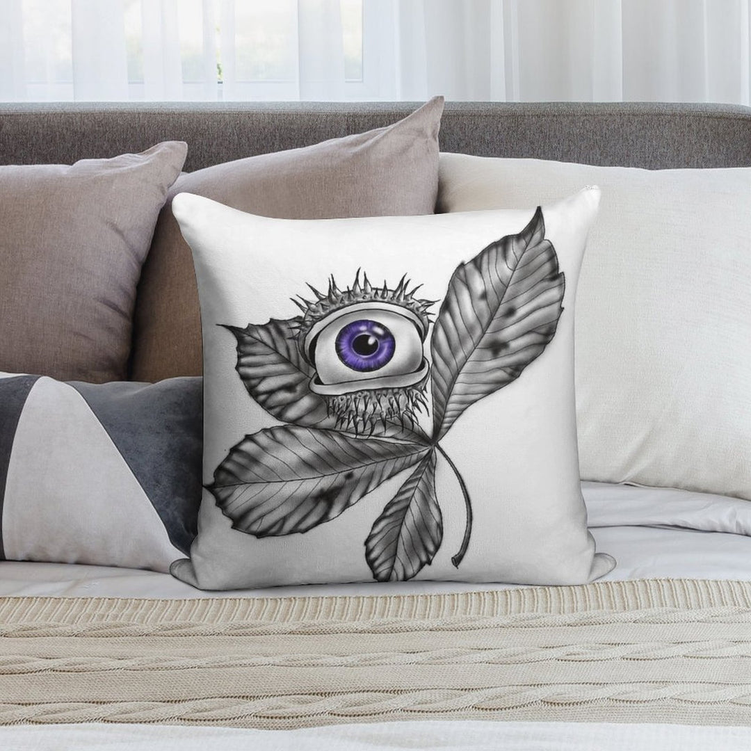 Mystic Chestnut Eye – Enchanted Forest Magic Soft Skin-Friendly Throw Pillow