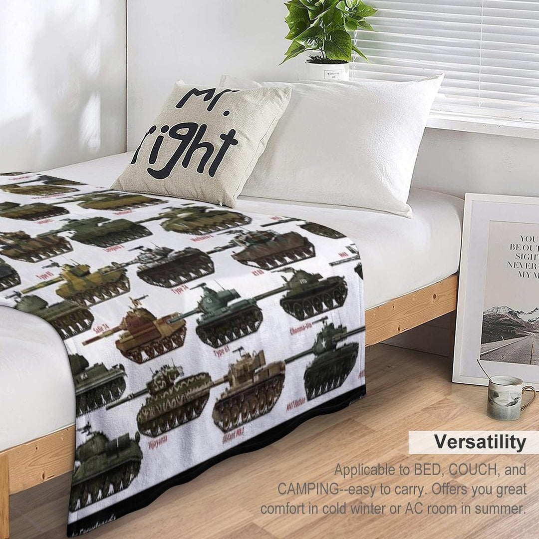 Cold War Main Battle Tanks Gift-ready Throw Blanket