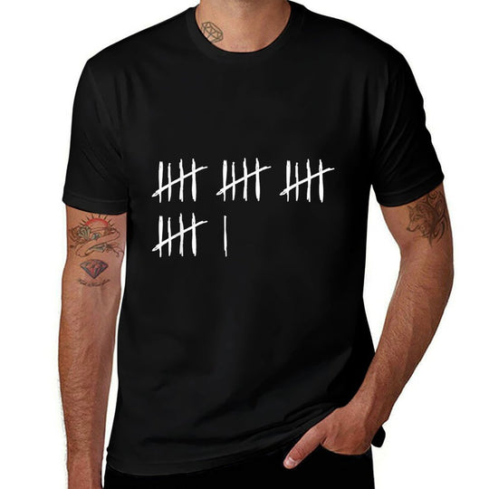 21 Years Done 21st Birthday Old Funny Tally Marks Counting  Odor-resistant T-Shirt