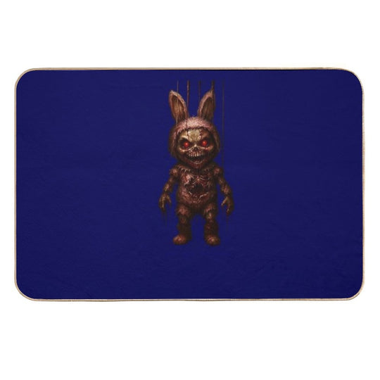 Creepy Marionette Bunny Horror Monster Art  Rapid-Drying Bath Mat