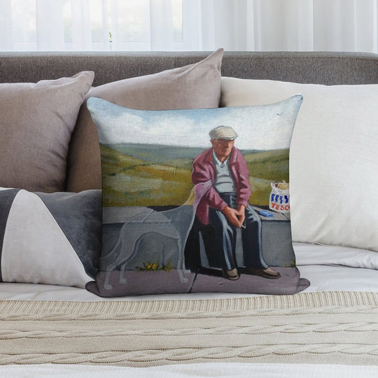 I Wonder If The Ol' Girl Misses Me As Much.. Soft Reinforced Edging Throw Pillow