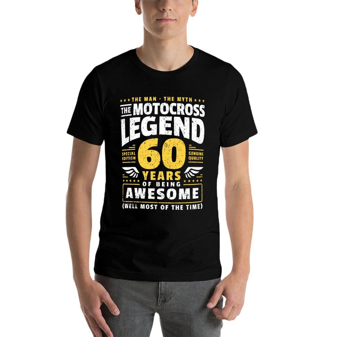 60th Birthday Motocross Racer 60 Years  Breathable T-Shirt