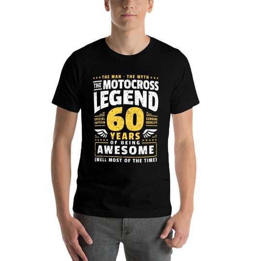 60th Birthday Motocross Racer 60 Years  Breathable T-Shirt