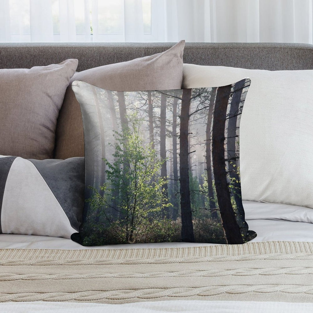 10.6.2017 Young Birch Soft Easy Maintenance Throw Pillow