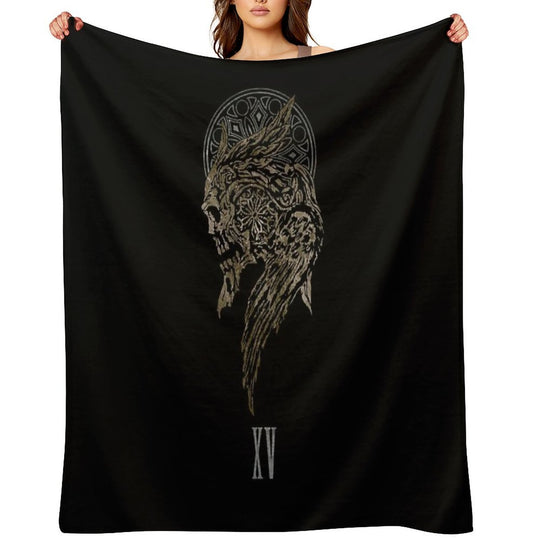 The Lucian Crest All-season Throw Blanket