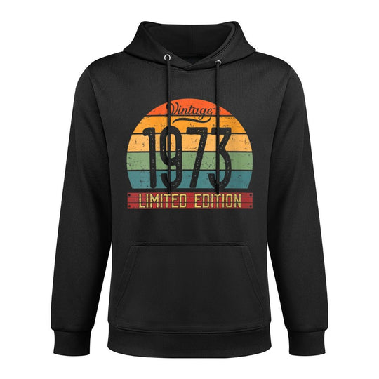 Womens Vintage 1973 Limited Edition Retro Bday 50th Birthday Easy Care Hoodie